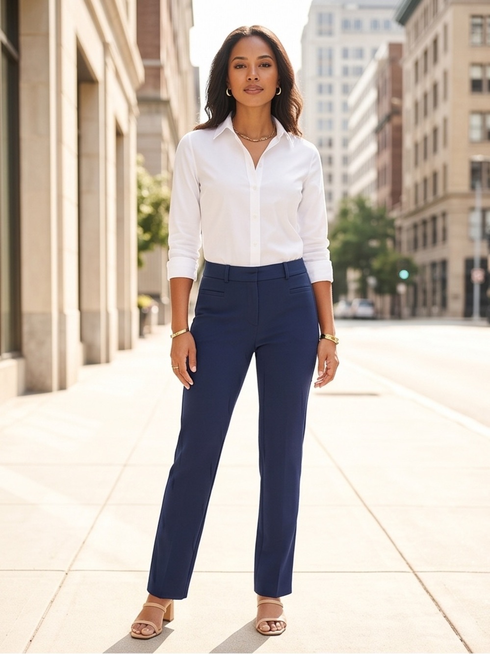 Banana Republic Navy Tailored Dress Pants Size 6 Classic